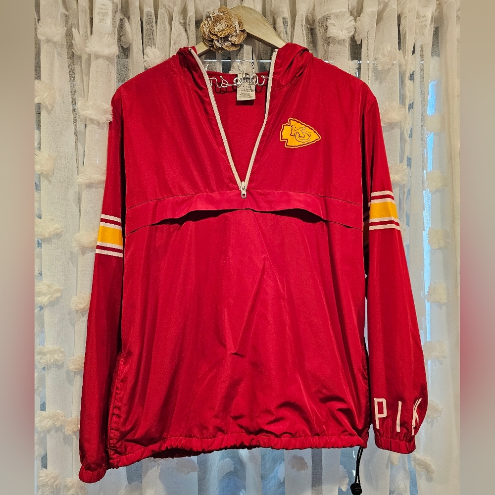 Victoria's Secret Vintage Kansas City Chiefs  Windbreaker Pullover